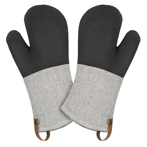 Cuisinart Heritage Kitchen Oven Mitts (Textured Gray)
