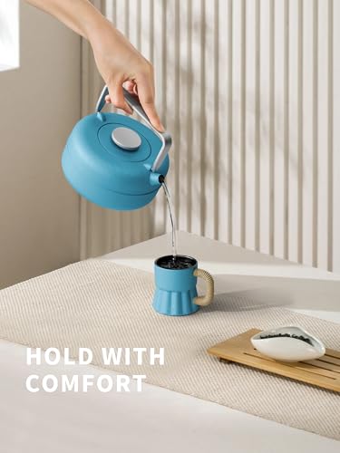 Teapot with Removable Infuser (0.8 Quarts / Blue Cylinder)