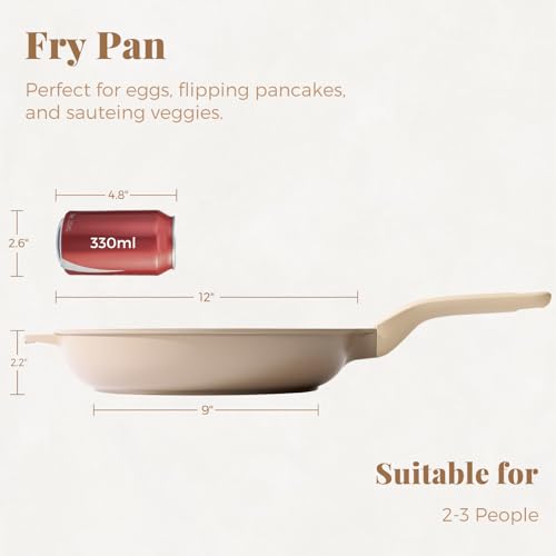 Nonstick Frying Pan (12 Inch / Natural Linen)