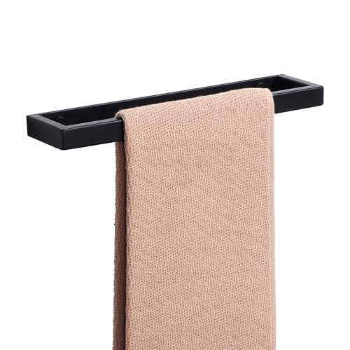 12 Inch Hand Towel Holder Black Towel Bar for Bathroom Wall Mounted (Black / 12-Inch)