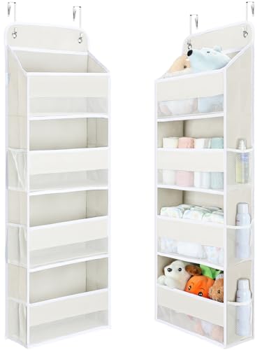 Over the Door Organizer (Cream White / 4 Tier)