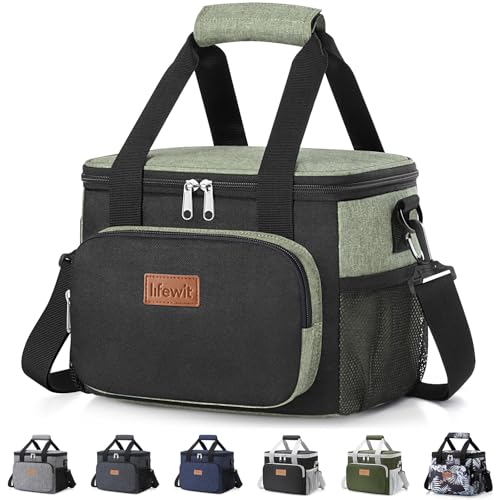 Medium Lunch Bag (Black/Green / Medium(9L))