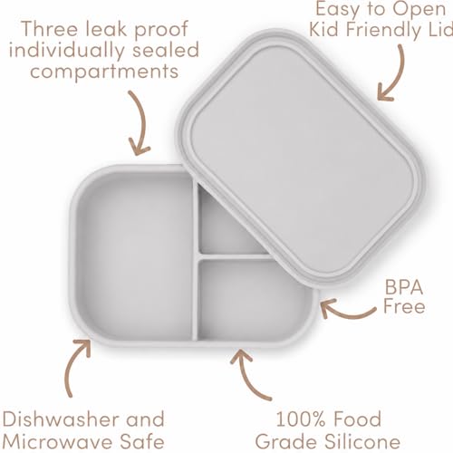 Silicone Bento Box (Grey)