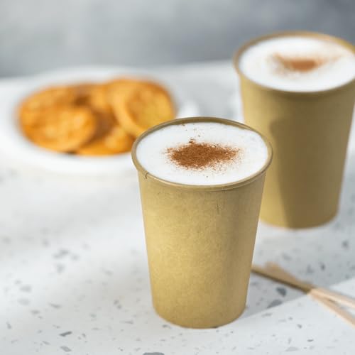 10oz Kraft Paper Coffee Cups [1 (12 OZ / Kraft)