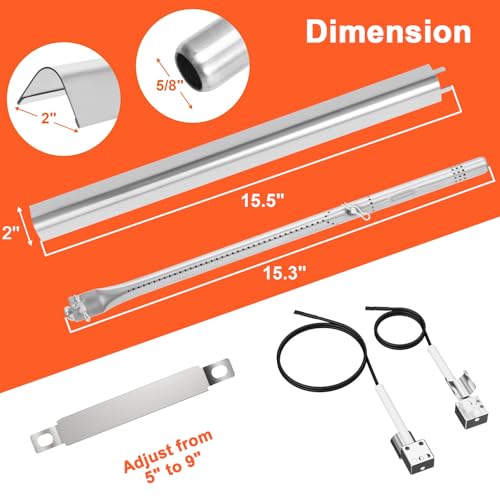 17" Grates & Grill Parts Kit for Charbroil Performance 2 Burner (17"x17.5" for 2 Burner)