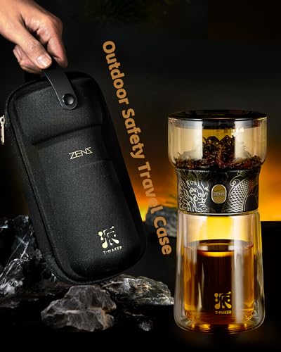 Glass Infuser Teapot (07-Black Dragon / 9oz)