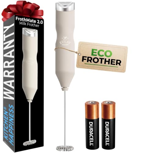 Powerful Frother Wand AA Batteries Included (Gray / Majestic Frother)