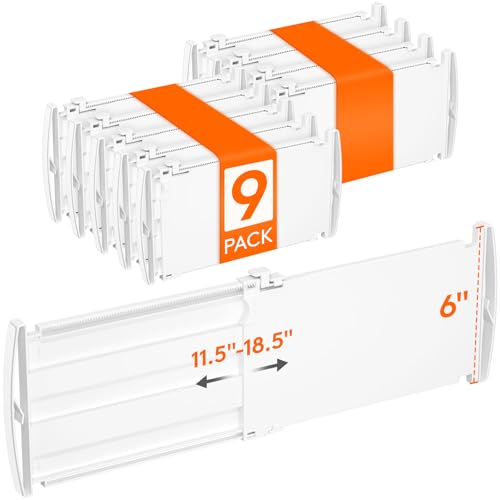 6" Tall Drawer Dividers (6"H, 11.5-18.5"L)