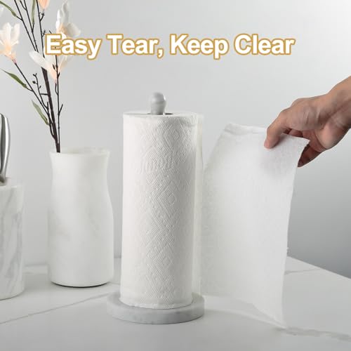 Carrara Marble Paper Towel Holder Countertop