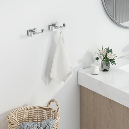 Double Towel Hooks Polished Chrome (2 Pack / Polished Chrome)