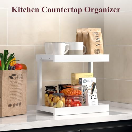 Counter Shelf Organizer (White / Large)