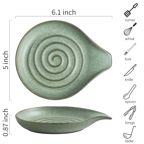 Spoon Rest for Stove Top (Sage Green)