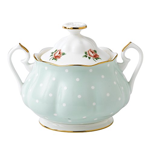 New Country Roses Polka Rose Tea Set (3-Piece Set (Teapot, Sugar & Creamer))