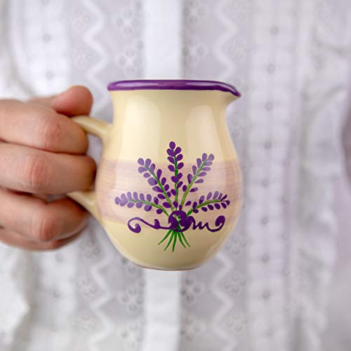 Handmade Lavender Floral Purple And Cream Small 150ml