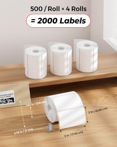 3x2 Thermal Labels (White / 3x2")