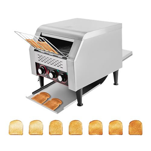 300 Slices H Commercial Conveyor Toaster 2200W Stainless Steel Heavy