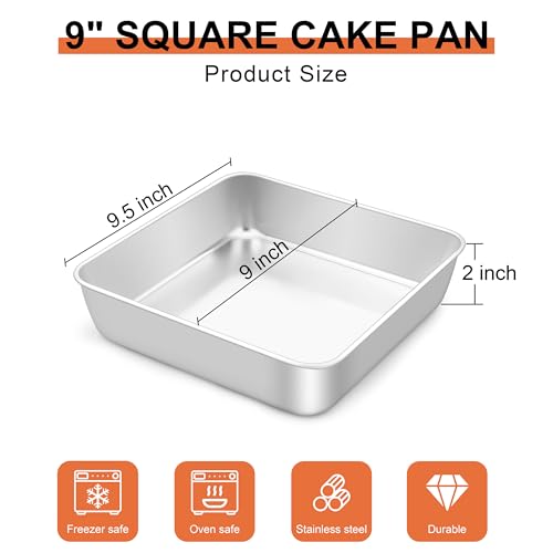 9 Inch Square Cake Pan (9'' x 9'')