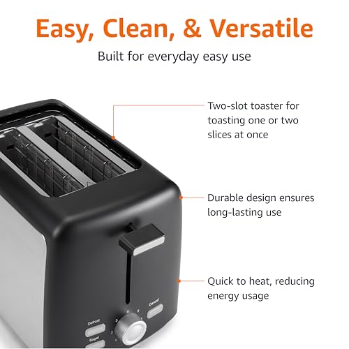 2 Slice Toaster (2 Slice / Matte Black Front)