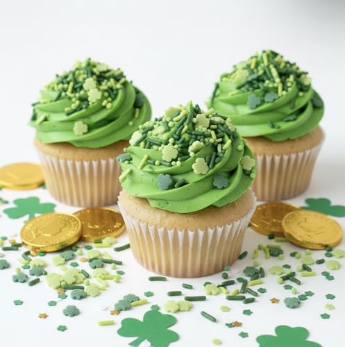 Shamrock Sprinkles for Baking (Green)