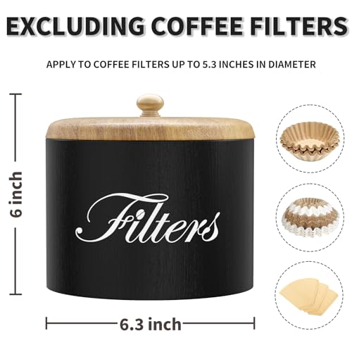 Wood Coffee Filter Holder with Lid