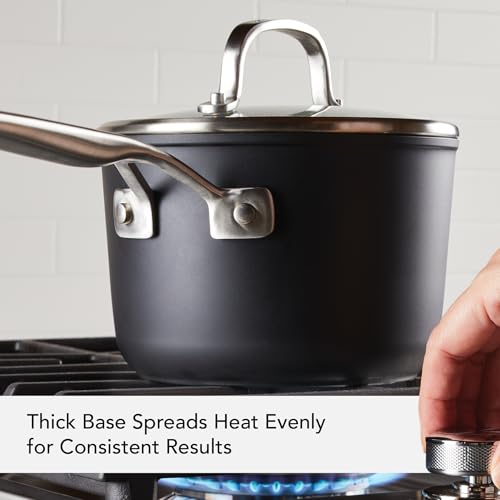 Hard Anodized Induction Sauce Pan with Lid (Saucepan (2 Quart))