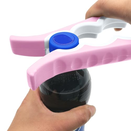 Jar Opener & Bottle Opener for Seniors with Arthritis (Pink)