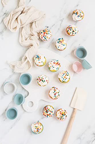 Reusable Silicone Baking Cups Silicone Muffin Liners for Cupcakes (Mini)