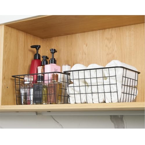 Wire Kitchen Storage Basket 5 Packs (5 Black)
