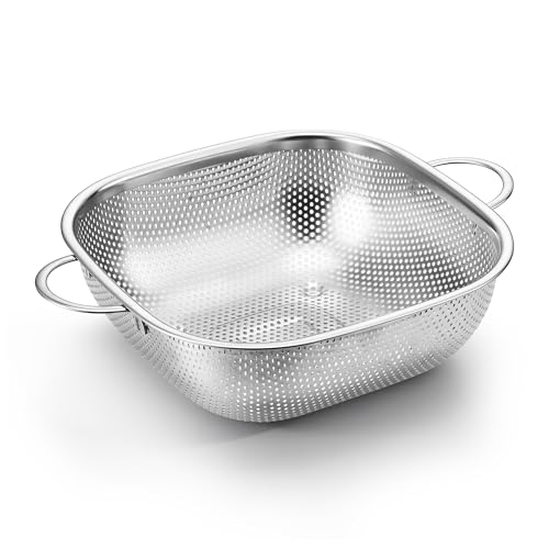 4QT Square Stainless Steel Colander (4QT)