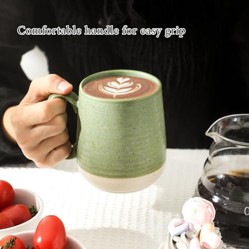 Porcelain Coffee Mugs Set of 4 (Green / Set of 4)