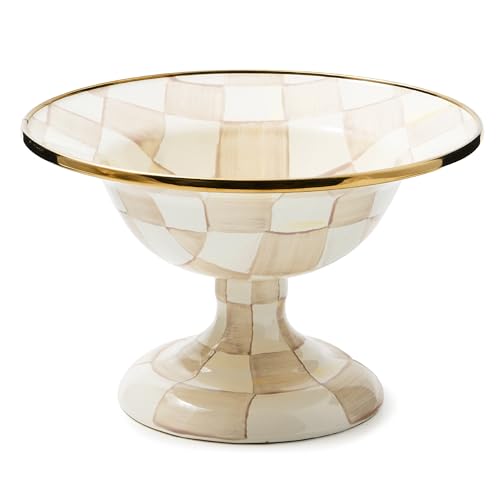 Enamel Compote (Small / Mocha Check)