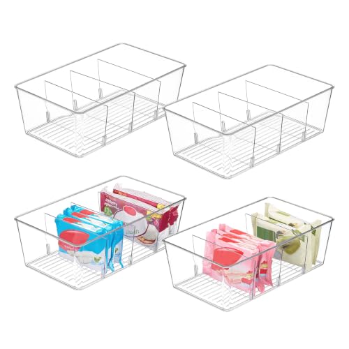 4 Pack Food Storage Organizer Bins (4pack)