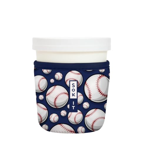 IceCreamSok Insulated Neoprene Cover (Baseball / Fits Tapered Pints)