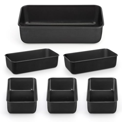 6 Pack Nonstick Loaf Bread Pan for Baking (7.33 Count)