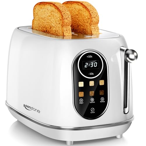 Smart Touch Screen Toaster 2 Slice (Extra Wide Slot / White)