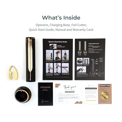VINOWAKE Openero Electric Wine Opener By LINKSTYLE