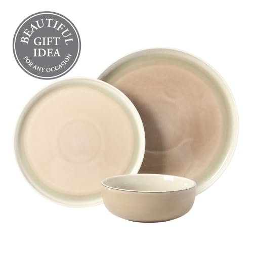 Island Bay 12 (Service for 4 (12pcs) / Cream & Green (Island Bay))