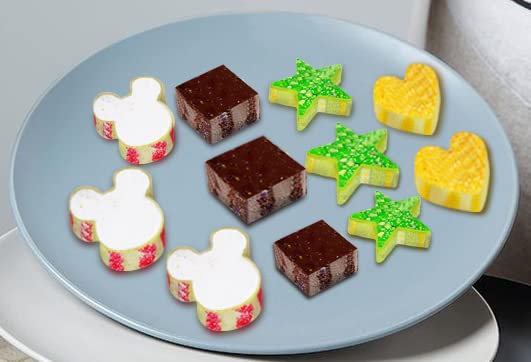 Metal Cookie Cutters Set (12 Heart Square Star)