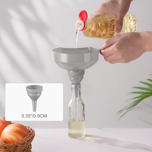 Wide Mouth Versatile Funnel for Kitchen Use for Filling Bottles