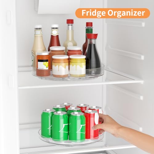 2 Pack Lazy Susan Turntable Organizer (9+10inch - 2 Pack)