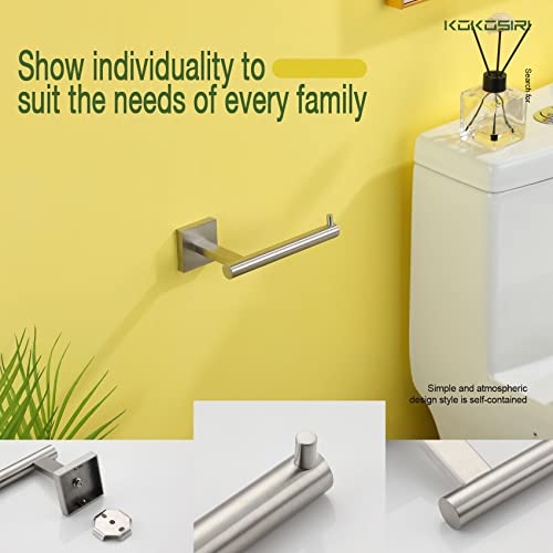 Toilet Paper Holder Tissue Paper Dispenser for Bathroom Toilet Roll Holder Brushed Nickel Stainless Steel B2005BR