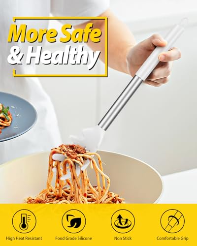 Silicone Soup Ladle and Pasta Spoon Set (2 Count)