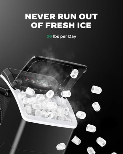 Countertop Ice Maker (Ebony Black / 26lbs)