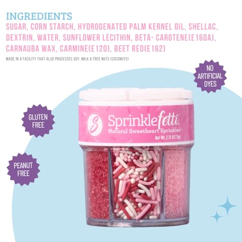 Valentines Dye Free Sprinkles (Sweetheart)