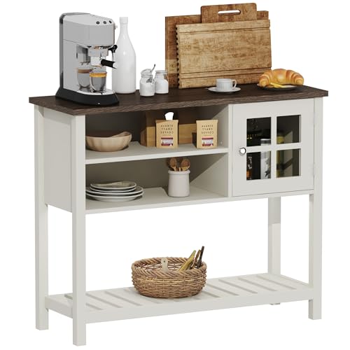 Farmhouse Coffee Bar Cabinet (White)