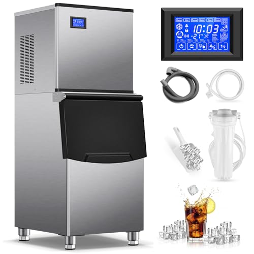 Commercial Ice Maker Machine 500Lbs (Clear Ice Cubes - 500LBS/24H)
