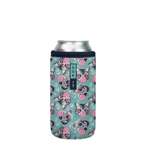 CanSok Sleeve for Beer & Soda Insulated Neoprene Cover (Bubble Trouble / 16oz Can Sleeve)