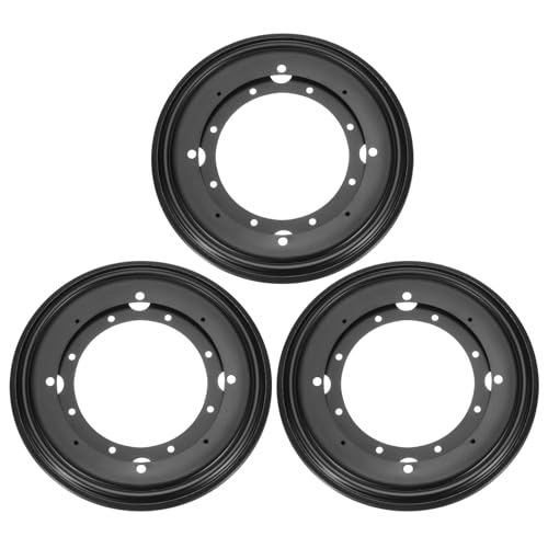 3Pcs 9 Inch Rotating Bearing Plate (Black / 9 Inch)