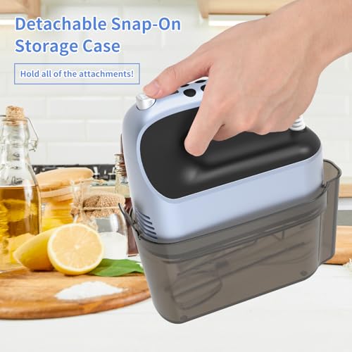 9 Speed Digital Hand Mixer Electric (Ocean Blue)
