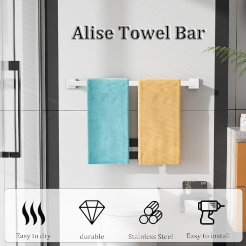 32 Inch Towel Bar for Bathroom Wall Mounted (Single 32 Inch(Assemble) / Brushed Nickel)